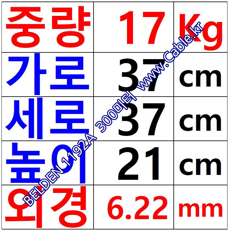벨덴케이블 1192A BELDEN 마이크, 악기 (Black 300m)