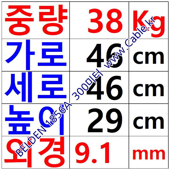 벨덴케이블 1856A BELDEN (Red 300m)