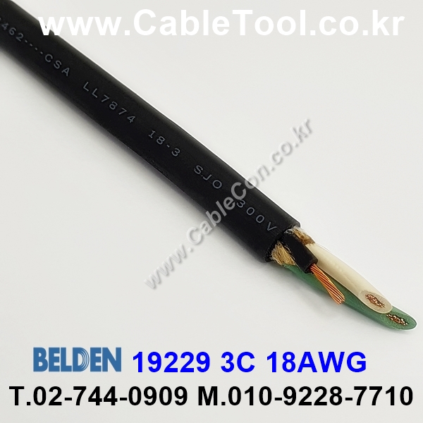 BELDEN 19229 Portable Cordage 벨덴 1미터, Audio Power Cable