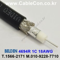 벨덴케이블 4694R BELDEN (Black 1m)