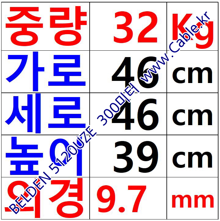 벨덴케이블 5120UZE BELDEN (Red 300m)