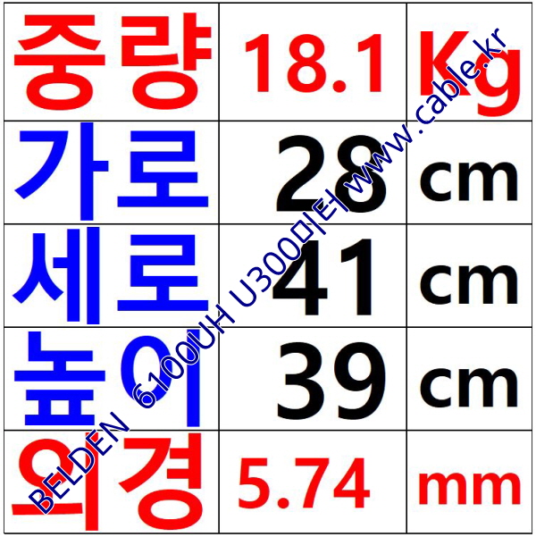 벨덴케이블 6100UH BELDEN (300m)