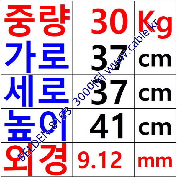 벨덴케이블 8163 BELDEN (300m)