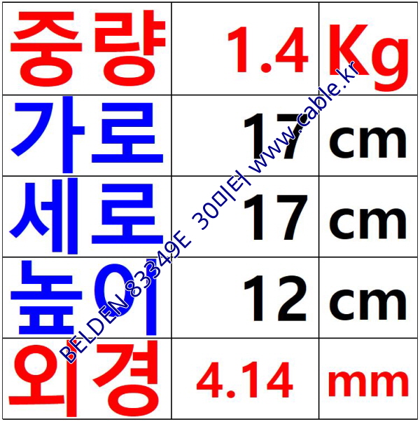 벨덴케이블 83349E BELDEN (30m)