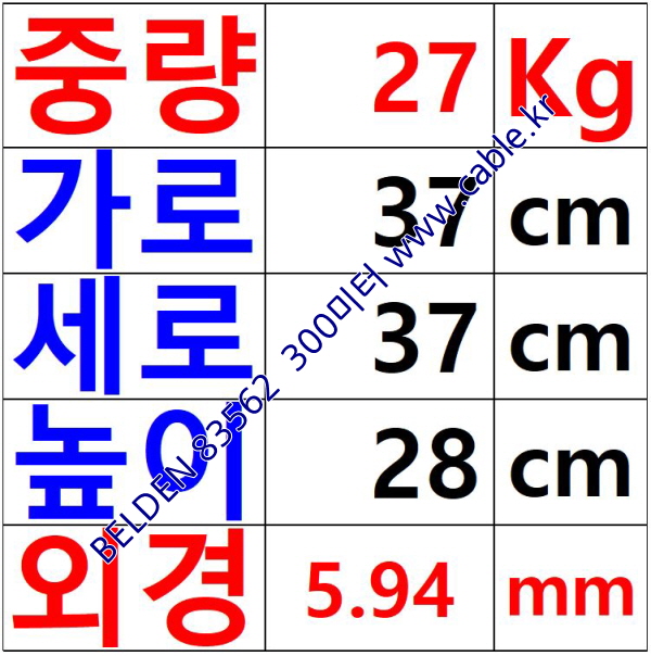 벨덴케이블 83562 BELDEN (300m)