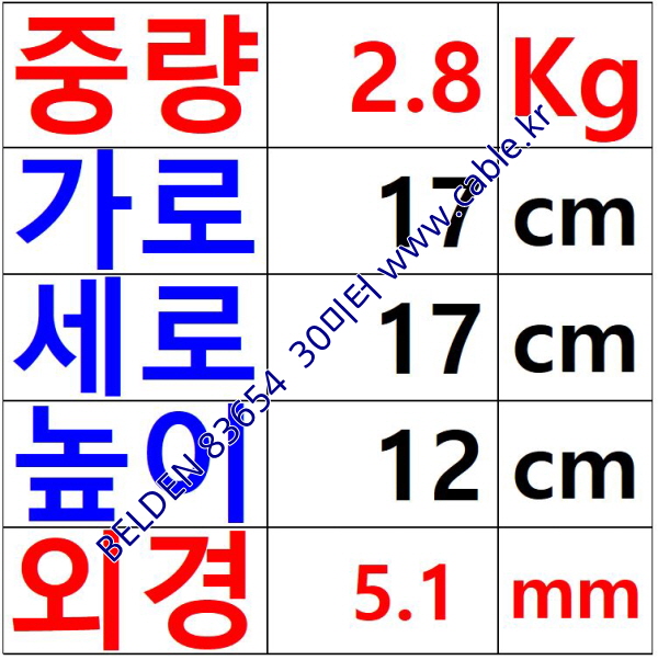 벨덴 83654 BELDEN (30m)