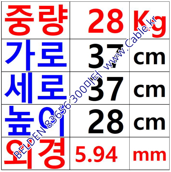 벨덴케이블 83656 BELDEN (Red 300m)