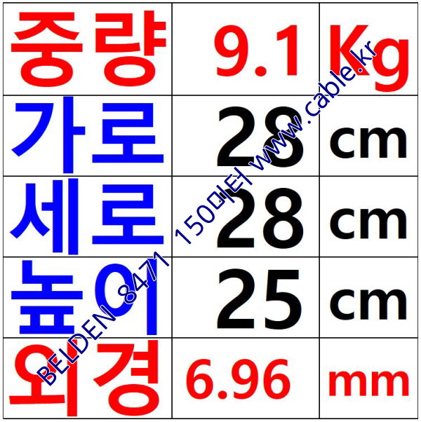 벨덴케이블 8471 BELDEN 주석도금 (Chrome 150m)