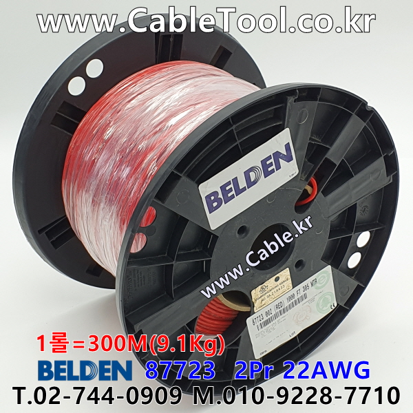 벨덴케이블 87723 BELDEN 라인 라벨 (Red 300m)