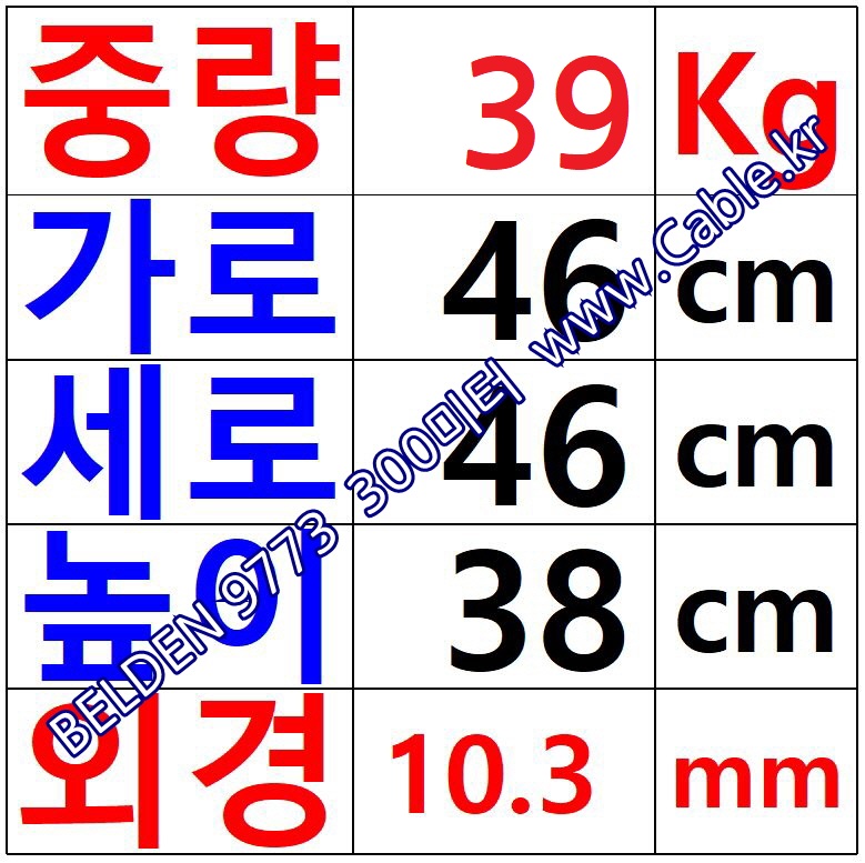 벨덴케이블 9773 BELDEN 오디오멀티 (Chrome 300m)