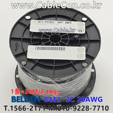 벨덴케이블 8412 BELDEN 마이크, 악기 (Black 30m)